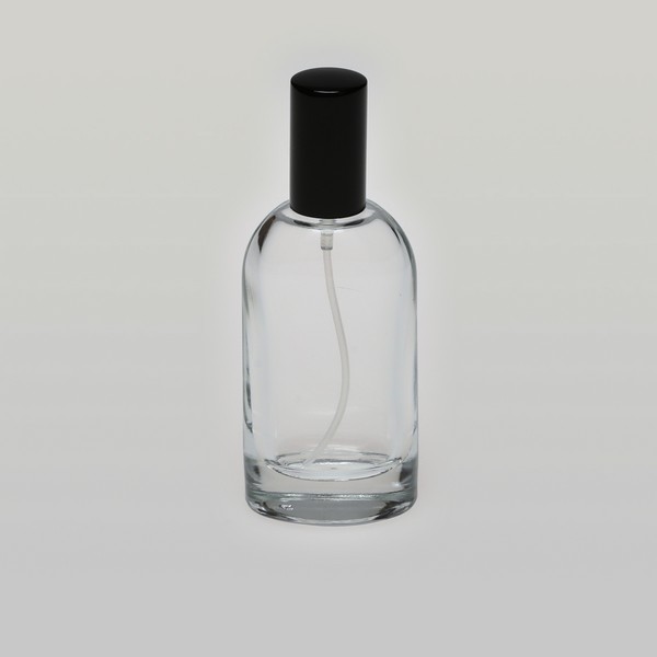 1 oz (30ML) Shoulder-Shaped Clear Glass Bottle (Heavy Base Bottom) with Fine Mist Spray Pumps