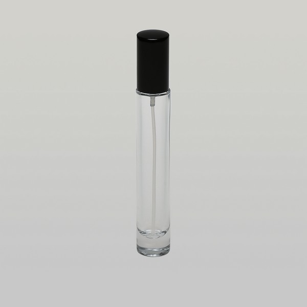1/3 OZ (10ml) Deluxe Round Glass Bottle with Heavy Base (Spray Pumps or ...