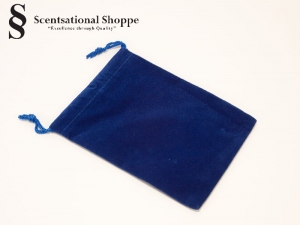 Blue Satin  Satchel Bags-approx.4 x 5 1/2"  with  draw strings.