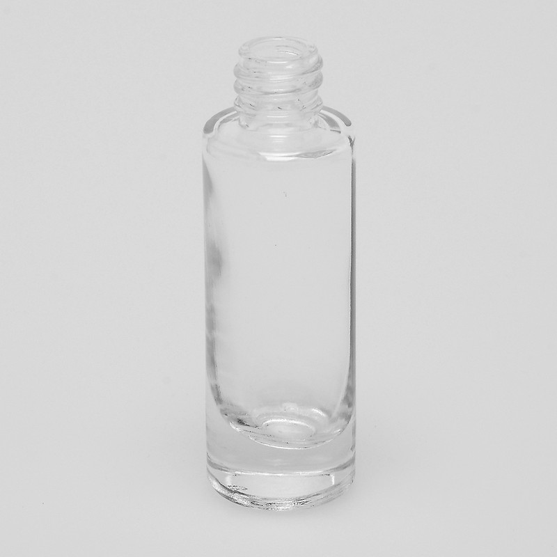1 oz (30ML) Super Tall Deluxe Cylinder Clear Glass Bottle (Heavy Base Bottom)