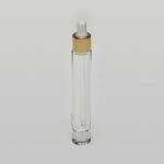 1/3 oz (10ml) Deluxe Round Clear Glass Bottle (Heavy Base Bottom) with Serum Droppers