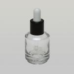 1/2 oz (15ml) Deluxe Cylinder Glass Bottle (Heavy Base Bottom) with Serum Droppers