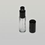 1/2 oz (15ml) Cylinder Bottle Clear Glass (Heavy Base Bottom) with Fine Mist Spray Pumps