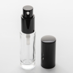 1/2 oz (15ml) Cylinder Bottle Clear Glass with Treatment Pumps