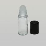 1 oz (30ml) Roll-On  Clear Glass with Black Cap
