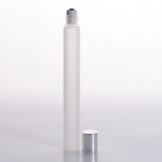 1/2 oz (15ml) Slim Roll-On Frosted Glass with Stainless Steel Rollers