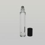 1/4 oz (7.5ml) Deluxe Short Round Glass Roll-on Bottle (Heavy Base Bottom) with Stainless Steel Rollers and Color Caps