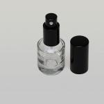 1/2 oz (15ml) Deluxe Cylinder Glass Bottle (Heavy Base Bottom) with Fine Mist Spray Pumps